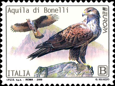 Francobollo Aquila di Bonelli -  2019