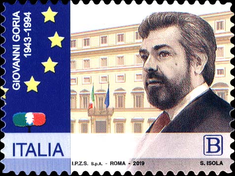 Francobollo Ritratto di Giovanni Goria -  2019