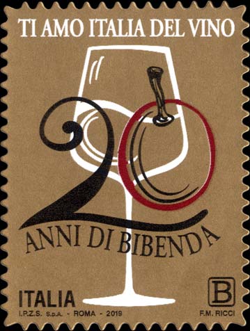 Francobollo Calice di Vino -  2019
