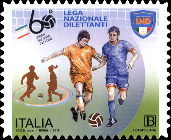 Francobollo Giocatori di Calcio -  2019