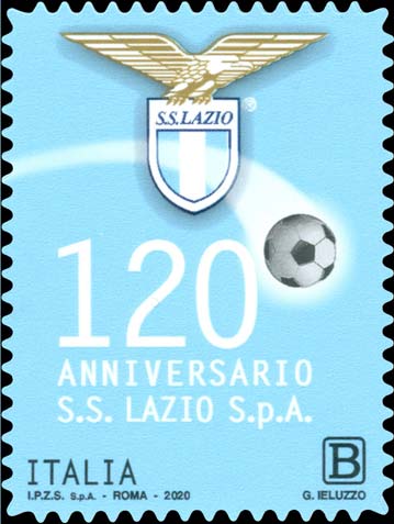 Francobollo Logo della Società Sportiva Lazio -  2020