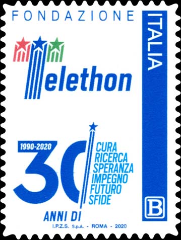 Francobollo Logo di Telethon -  2020