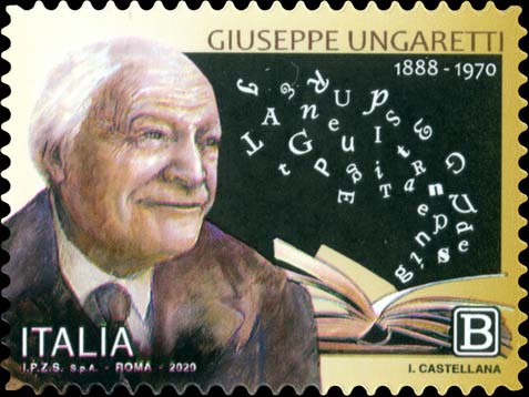 Francobollo Ritratto di Giuseppe Ungaretti -  2020