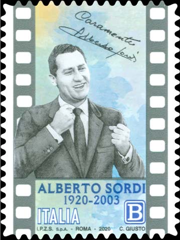 Francobollo Ritratto di Alberto Sordi -  2020