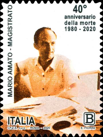 Francobollo Ritratto di Mario Amato -  2020