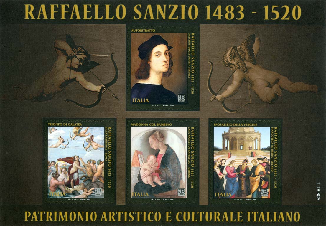 Francobollo Opere di Raffaello Sanzio -  2020