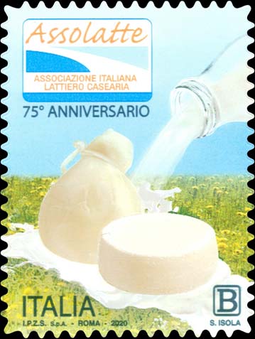 Francobollo Latte e Formaggi -  2020