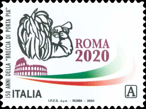 Francobollo Logo del Raduno dei Bersaglieri del 2020 -  2020