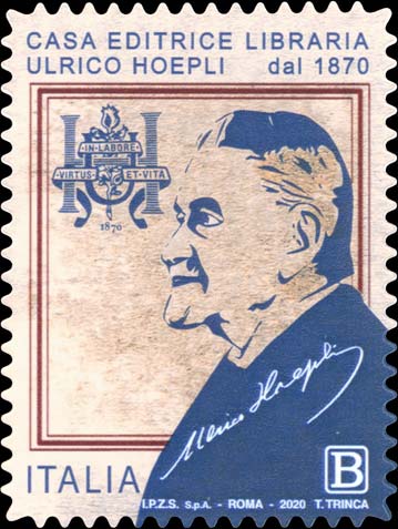Francobollo Ritratto di Ulrico Hoepli -  2020