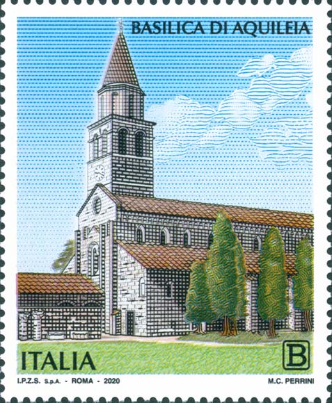 Francobollo Basilica di Aquileia -  2020