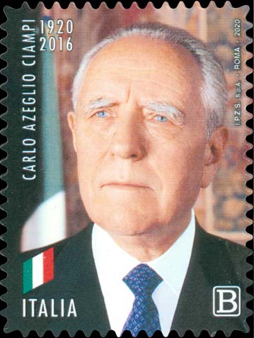 Francobollo Ritratto di Carlo Azeglio Ciampi -  2020