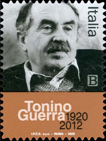 Francobollo Ritratto di Tonino Guerra -  2020