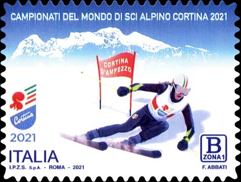Francobollo Sciatore -  2021