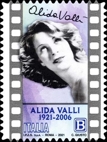 Francobollo Alida Valli -  2021