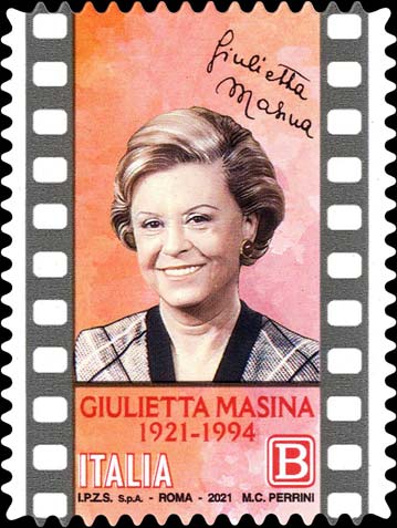 Francobollo Giulietta Masina -  2021