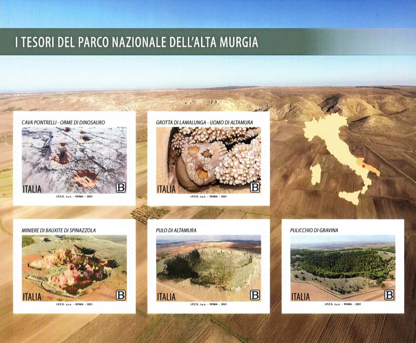 Francobollo Parco Nazionale dell'Alta Murgia -  2021