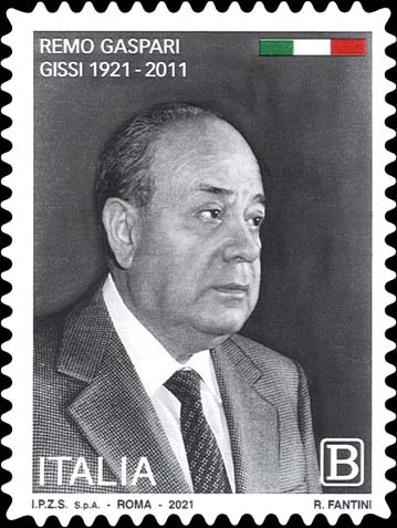 Francobollo Ritratto di Remo Gaspari -  2021