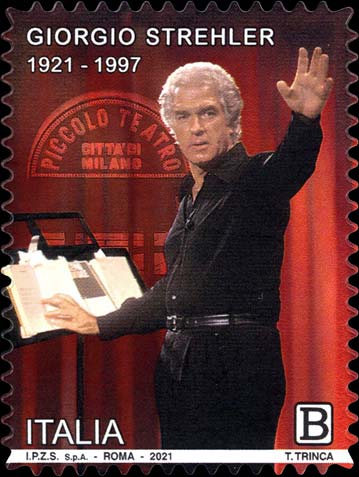 Francobollo Giorgio Strehler a Teatro -  2021