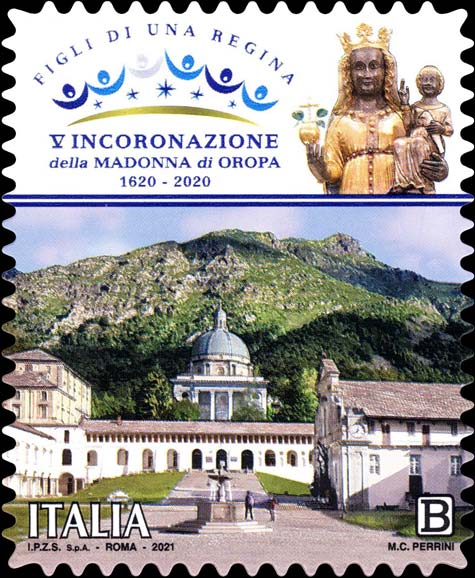 Francobollo Santuario di Oropa -  2021