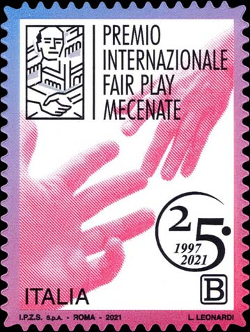 Francobollo Mani che si Avvicinano -  2021