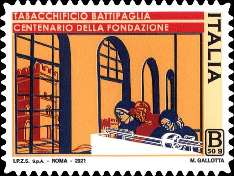 Francobollo Storico Tabacchificio di Battipaglia -  2021