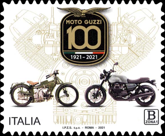 Francobollo Motociclette Moto Guzzi -  2021