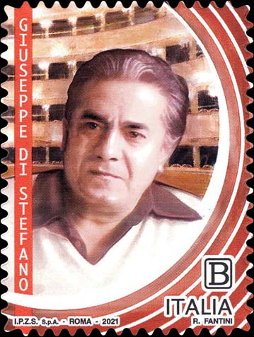 Francobollo Giuseppe Di Stefano -  2021