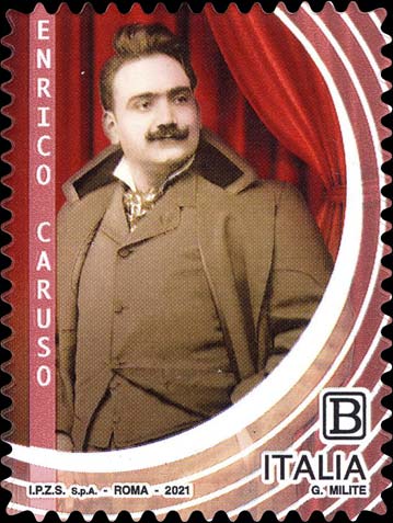 Francobollo Enrico Caruso -  2021