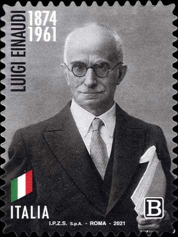 Francobollo Ritratto di Luigi Einaudi -  2021