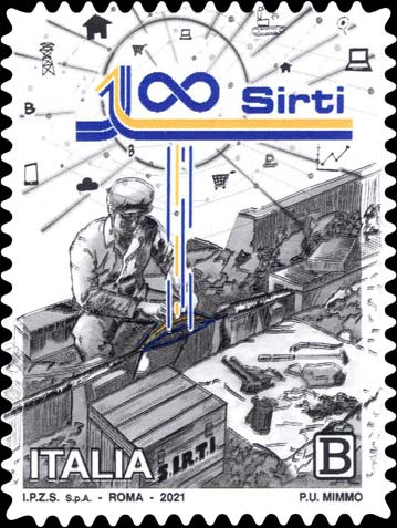 Francobollo Cantiere per la Posa della Rete Telefonica -  2021