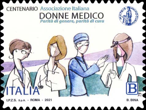 Francobollo Figure Femminili Rappresentative delle Donne Medico -  2021