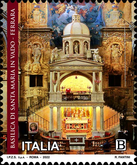 Francobollo Transetto Destro della Basilica di Santa Maria in Vado di Ferrara -  2022