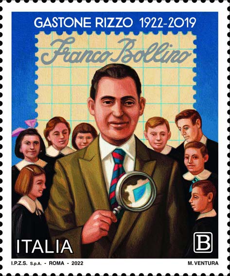 Francobollo Gastone Rizzo e Alunni -  2022