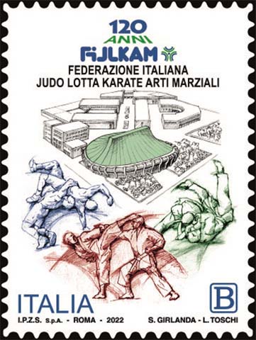 Francobollo Centro Sportivo e Arti Marziali -  2022