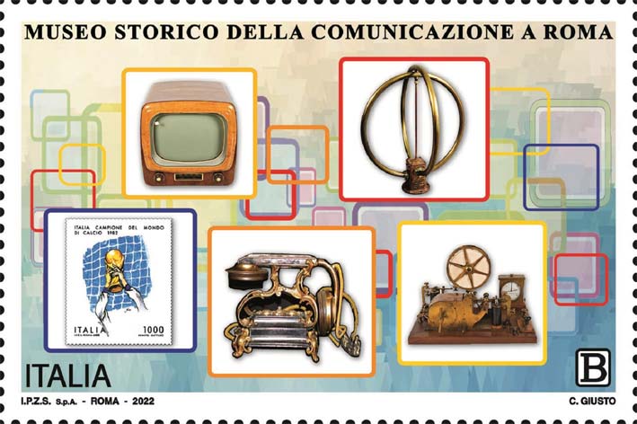 Francobollo Opere Custodite Presso il Museo Storico della Comunicazione di Roma -  2022