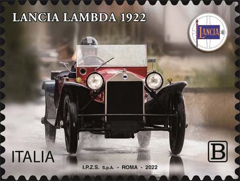 Francobollo Lancia Lambda -  2022