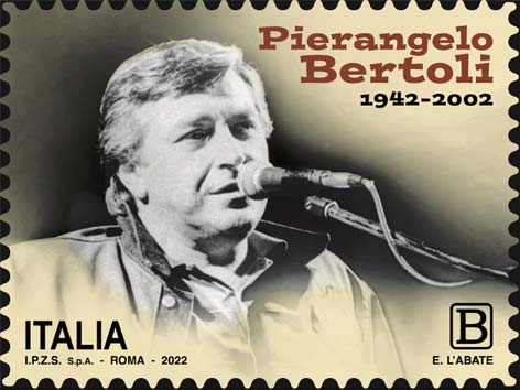 Francobollo Ritratto di Pierangelo Bertoli -  2022