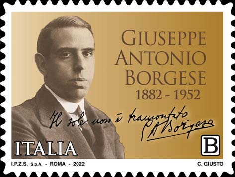 Francobollo Ritratto di Giuseppe Antonio Borgese -  2022