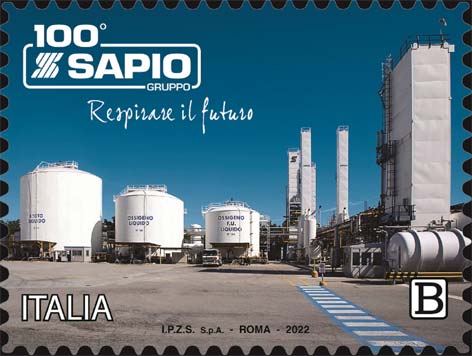 Francobollo Stabilimento Produttivo del Gruppo Sapio -  2022
