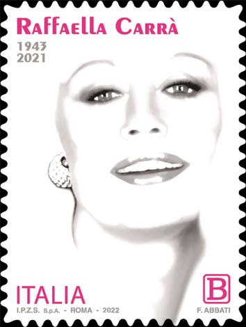 Francobollo Raffaella Carrà -  2022