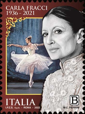Francobollo Carla Fracci -  2022