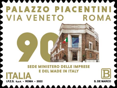 Francobollo Palazzo Piacentini -  2022