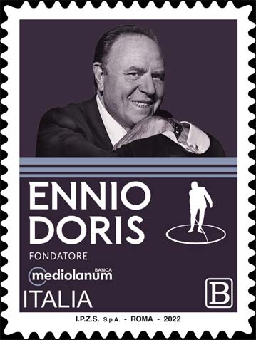 Francobollo Ritratto di Ennio Doris -  2022