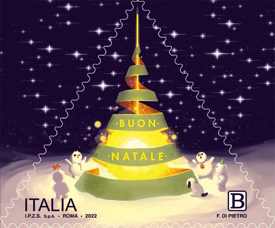 Francobollo Albero di Natale -  2022
