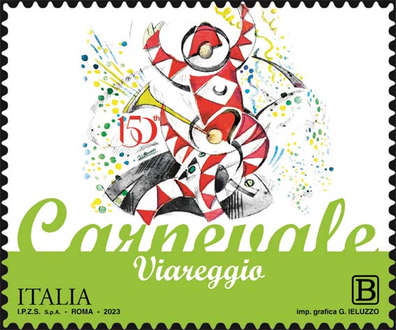 Francobollo Carnevale di Viareggio -  2023