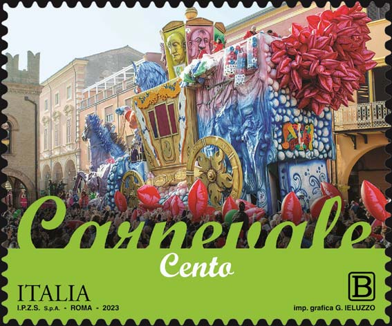 Francobollo Carnevale di Cento -  2023