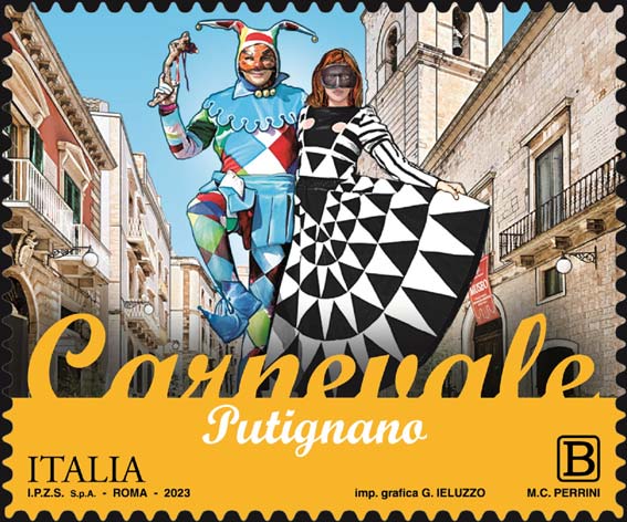 Francobollo Carnevale di Putignano -  2023