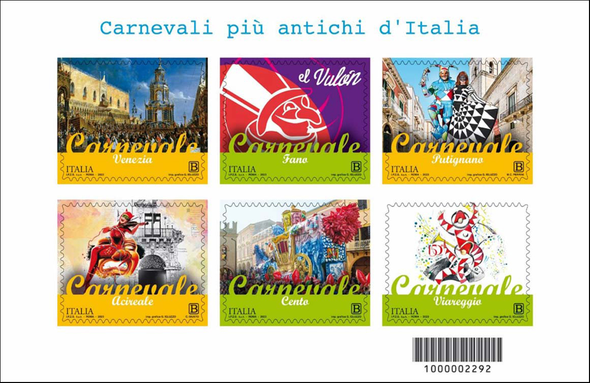 Francobollo Carnevali Italiani -  2023
