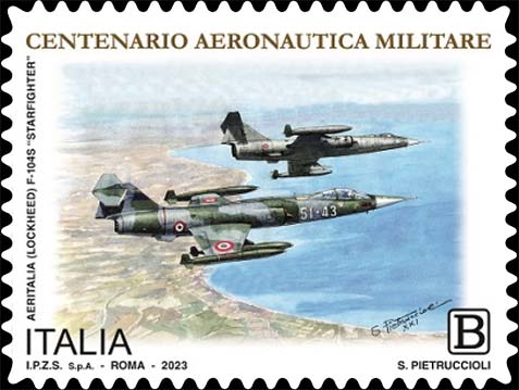 Francobollo Aeritalia (Lockheed) F-104S Starfighter -  2023