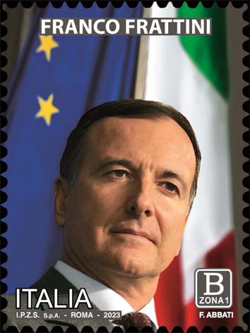 Francobollo Ritratto di Franco Frattini -  2023